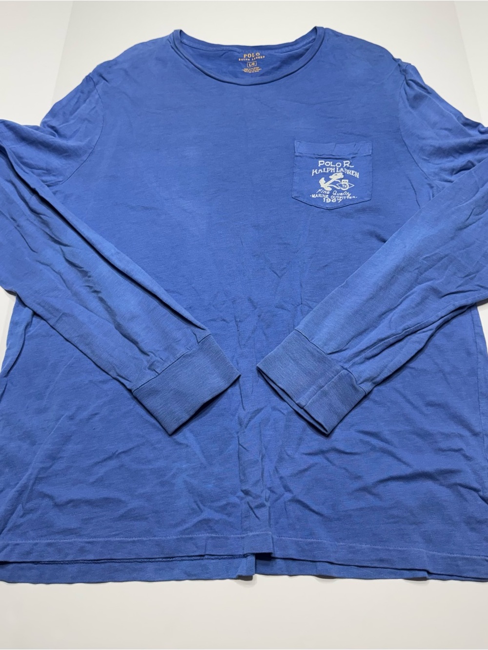 Polo by Ralph Lauren Long-Sleeve Pocket Tee in Blue